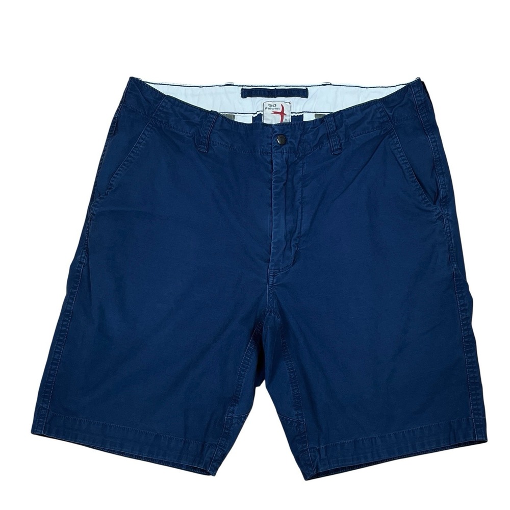 Relwen Huckberry Flyweight Flex Shorts Mens 30, Fits 31x9 Navy Lightweight Chino